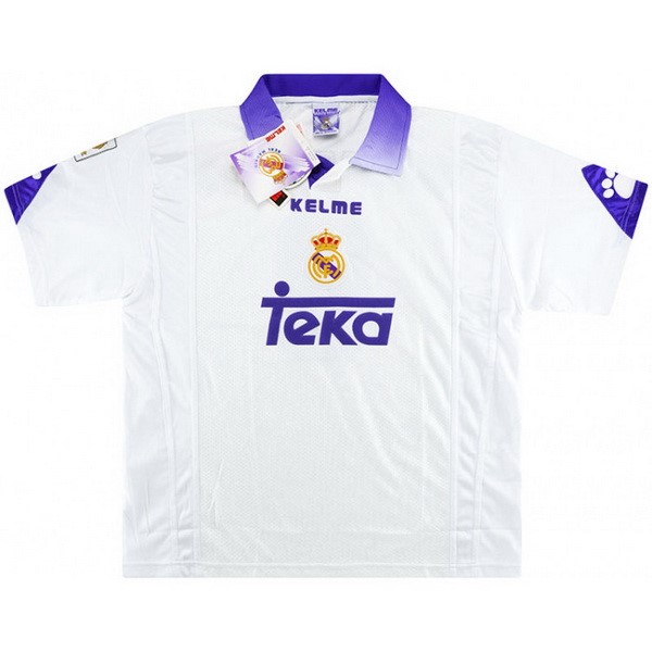 Tailandia Camiseta Real Madrid 1ª Kit Retro 1997 1998 Blanco